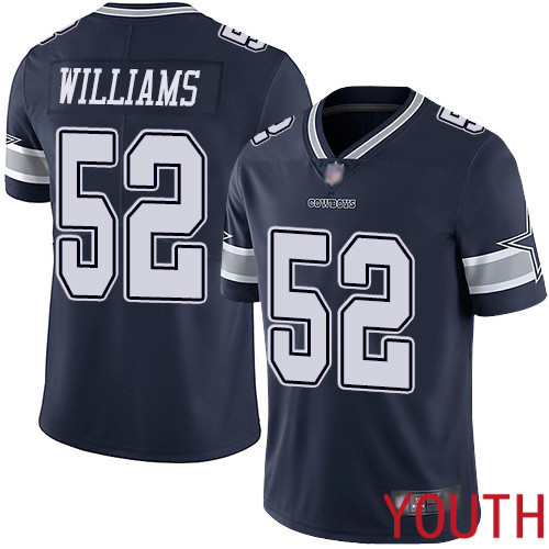 Youth Dallas Cowboys Limited Navy Blue Connor Williams Home #52 Vapor Untouchable NFL Jersey->women nfl jersey->Women Jersey